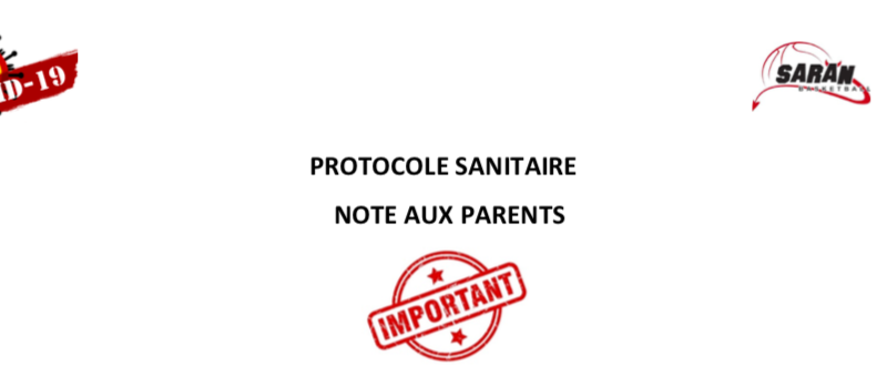 PROTOCOLE SANITAIRE CLUB POUR LA REPRISE