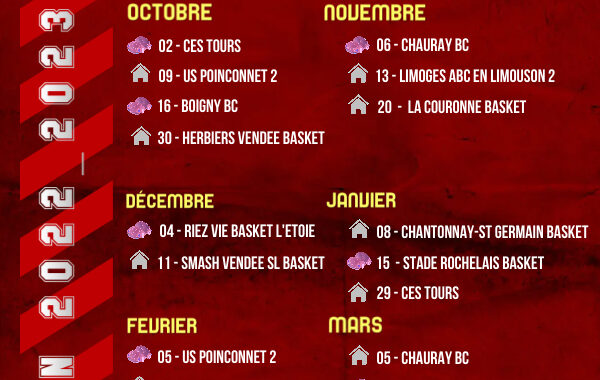 CALENDRIERS DE NOS EQUIPES "FRANCE"